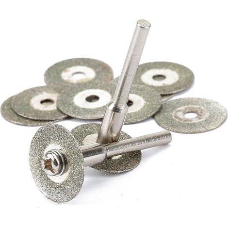 10Pcs 16mm 0.6 "Diamant Découpe Blade Roue Disc Rotary Tool pour Dremel
