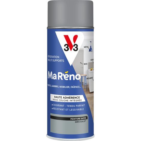 Peinture Réno Perfection® Multi-supports MA RENO V33 Gris galet satin 400ML (1/4)
