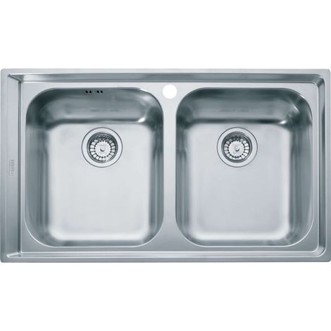 Franke Neptun - Fregadero de acero inoxidable NEX 620, 86x51 cm 101.0120.273 (1/3)