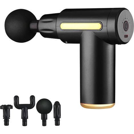 Pistolet de massage portable à percussion pour le corps et la nuque, massage en profondeur, thérapie des douleurs, massage par vibrations, relaxation, soulagement de la douleur, remise en forme00379-A