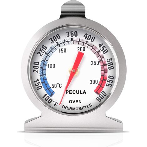 Thermomètre de four 50-300 °C / 100-600 °F, thermomètre de cuisine à lecture instantanée en acier inoxydable pour four, grill, friture et fumoir, idéal pour la cuisson au barbecue et au four. (1/5)