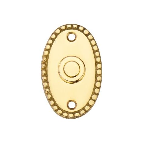 Bouton sonnette laiton massif Londres