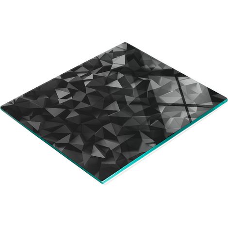 Tabla de cortar decorativa de vidrio templado para cocina con gráficos 3D, 60x52 cm. (1/5)