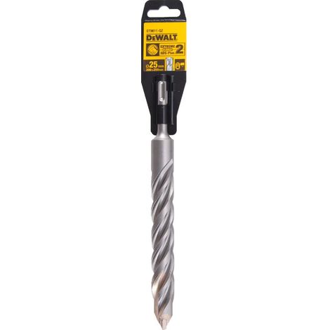 Punta elicoidale per trapano con elica al carburo di tungsteno alta qualità attacco SDS Plus DEWALT - Ø25 x 250 mm