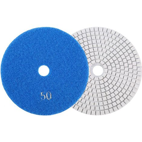 Disques de polissage diamantés humides 5'' 125mm pour granit, béton, marbre - Lot de 50 (1/3)