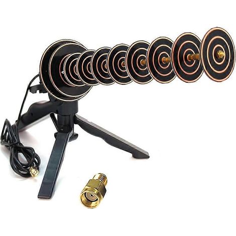 Antenne Yagi directionnelle Wi-Fi 2,4 GHz à gain élevé de 16 dBi pour ordinateur portable et de bureau longue portée en réception et en transmission. (1/5)