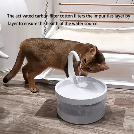 Distributeur d'eau automatique -  - Blanc - Pour chiens et chats - Intérieur (1/3)