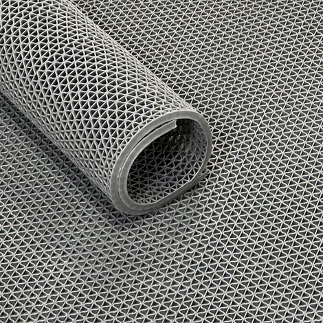 Ultra Grip Rastermatte - Meterware - Grau - Breite 120 cm