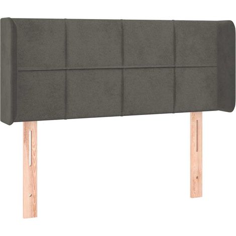 Maison Exclusive - Kopfteil mit Ohren Dunkelgrau 83x16x78/88 cm S (1/5)