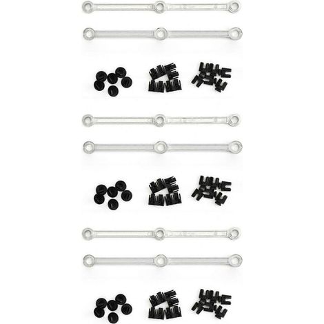 3X 6420903237 Bielles de collecteur d'admission en aluminium, Mercedes 3.0L V6 OM642 (1/5)