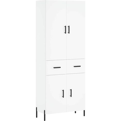 Maison Exclusive - Aparador alto madera contrachapada blanco 69,5 (1/5)