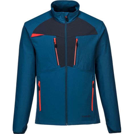 Camiseta Base Layer DX4 con cremallera de alta visibilidad DX480 M Azul metro