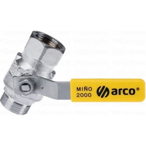 Robinet gaz arco mino 2000 laiton verrouillable débit total (1/2)