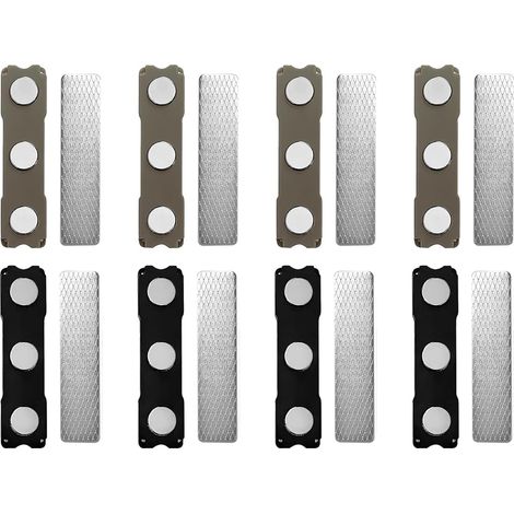Unsichtbare Tischdeckenclips, magnetische Tischdeckenclips für vielseitige Verwendung, Tischdeckenbefestigungen für den Außenbereich für Esstische, Bänke, Partys, Restaurants, Camping (4 schwarze, 4 g (1/5)