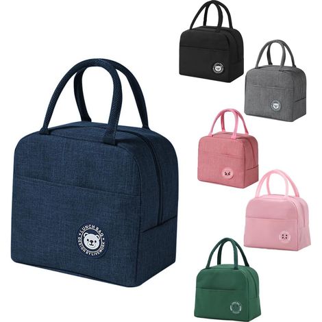 Sac Isotherme Repas 6L Petit Panier Repas Lunch Box Isotherme Sacs Repa Portable à déjeuner pliable Petit Sacs Lunch Box Étanches pour Femmes,Hommes,Enfants Étudiant Bureau Pique (Azul) (1/5)