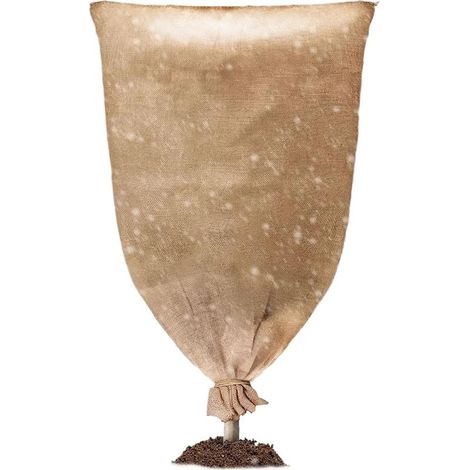 Sacs de protection pour d'hiver, sacs en toile de jute chauffants, couvertures antigel pour, sac de protection pour jardin, légumes, arbres, extérieur gel hivernal (1/5)