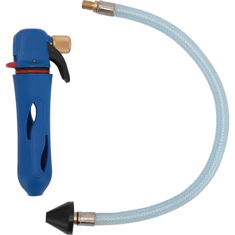 Outil de débouchage ligne évacuation climatisation ABS Laiton avec tuyau portable efficace bleu (1/5)
