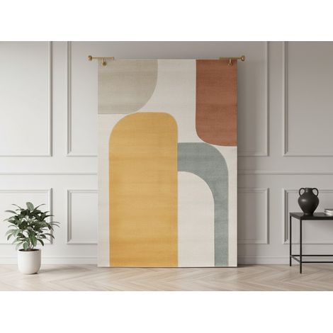 BOBOCHIC - Tapis poils courts ROBIN motif abstrait 200x290 (1/5)