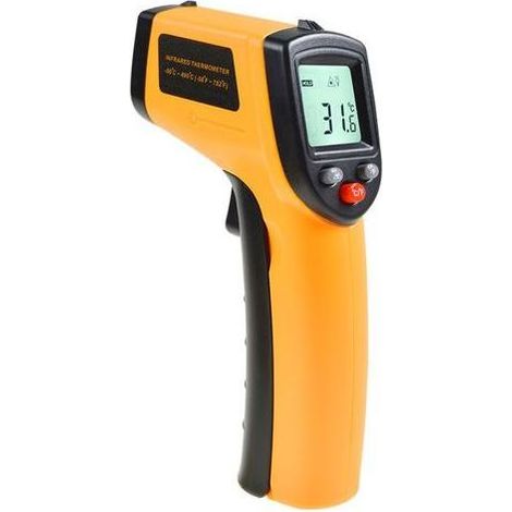 Lntyq Thermomètre Infrarouge, Sans Contact Laser Thermomètre Infrarouge de -50°C à 400°C, Ecran LCD Rétroéclairé (Pas pour l'homme) (1/5)