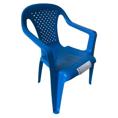 Sedia da Bambino BLU Set. 2 pezzi in Polipropilene con Braccioli Impilabile