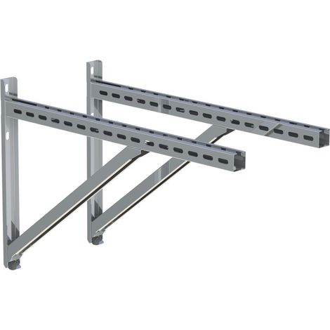 Support mural avec barre inox 750 mm
