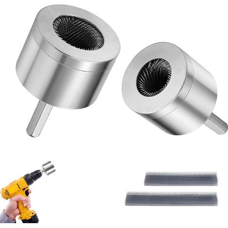 2 Pcs Nettoyeur Tuyaux Cuivre Métallique, Brosse Nettoyage Tuyau 15mm/22mm, Outillage Métal Plomberie Utilisation Facile, Outil Tubes Nettoyer Efficaces pour Perceuse, Adapté Cuivres Avant Soudage (1/5)