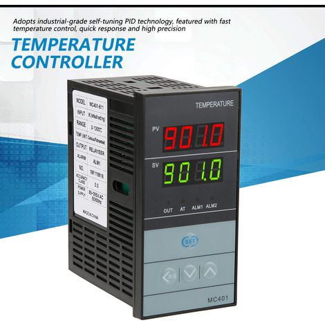 Régulateur de température numérique PID thermostat sortie relais SSR thermorégulateur (1/5)