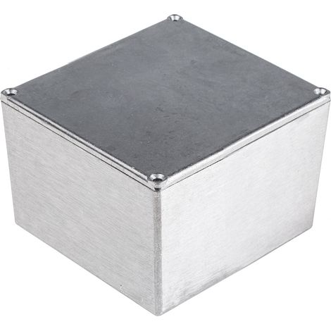 Boîtier RS PRO en Fonte d'aluminium, 50 x 50 x 31mm, Argent IP54, IP65, IP66, Blindé ( Prix pour 1 ) (1/3)