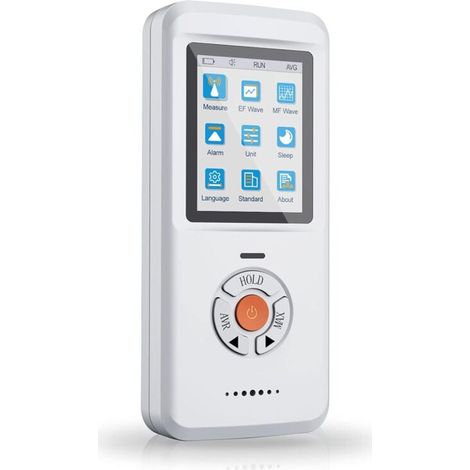 Détecteur EMF, Numérique/Graphique 3-en-1 Détecteur de Rayonnement de Champ électromagnétique pour EF/RF/MF, Détecteur EMF Numérique Portatif avec écran LCD pour La Maison, Le Bureau (1/5)