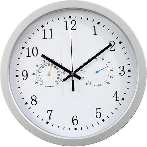 Horloge murale radiopilotée à balayage automatique de l'heure de 12 pouces (1/4)