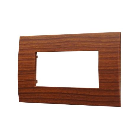 Plaque plastique ETTROIT 4P Radica Color Venus Series compatible avec Vimar Arke VA83403