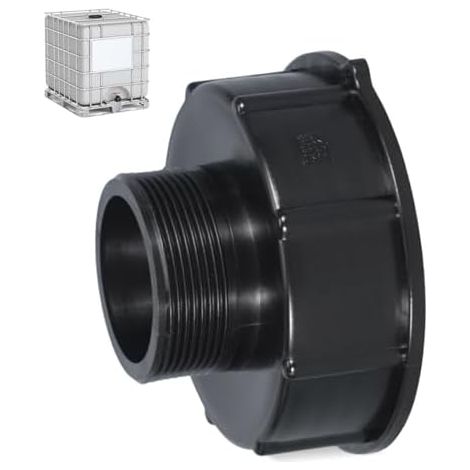Adaptateur IBC S100 x 8 vers S60 x 6, accessoire de réservoir IBC, filetage intérieur S100 x 8 (100 mm) vers filetage extérieur S60 x 6 (60 mm), accessoire pour réservoir IBC, réservoir d'eau (1/5)