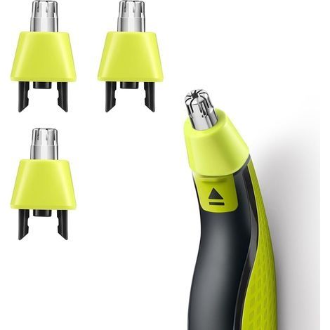 Lot de 2 têtes de rechange pour poils de nez One-Blade QP2520/90, QP6510/70, QP6530/70, QP652070 (1/5)