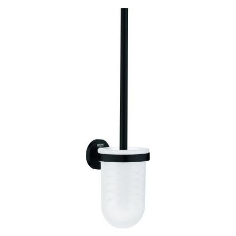 Jeu de brosses pour WC Essentials 102468, montage mural, noir mat