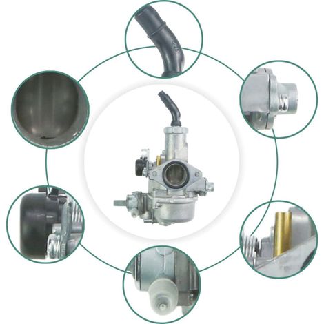 Le carburateur Wave125 est compatible avec les motos Honda XRM125 et Dream125 équipées de pistons de 23 mm/22,5 mm. Spécialement conçu pour les motos à cadre tubulaire, il optimise la consommation de