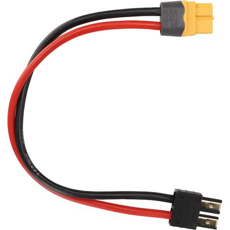 Câble adaptateur XT60H Femelle vers Mâle 14AWG pour voiture RC, bateau, drone (1/5)