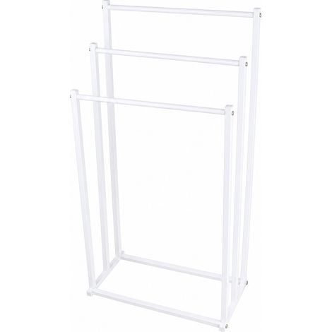 Porte-Serviettes sur Pied en Fer Blanc pour Salle de Bains (1/5)