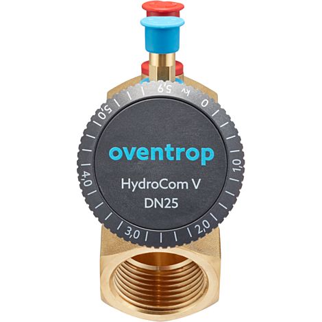 Oventrop HydroCom Strangregulierventil 1062708 DN 25, Rp 1, PN 16, beiderseits Innengewinde, Messing
