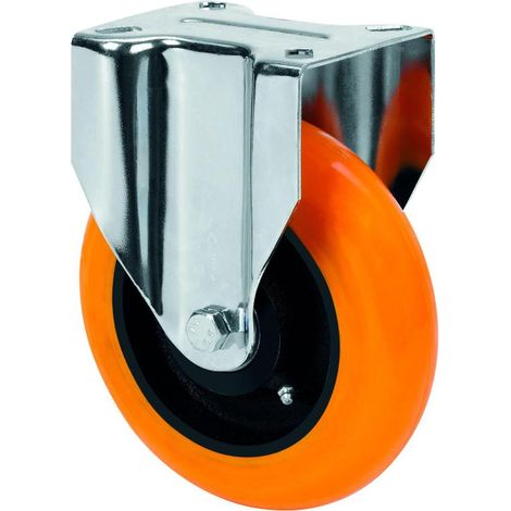 rueda fija  4mm 17zvr200-huab hierro-poliur.naranja eje bolas balona (1/2)