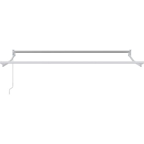 Cadre de store rétractable manuel Blanc 3 x 2 m Aluminium (1/5)