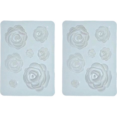 Molde de silicona rosa para decorar pasteles, chocolates, tartas de boda y dulces.