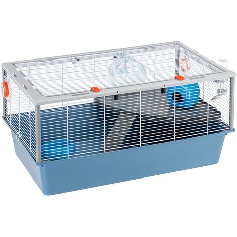 Ferplast CRICETI 15 Gabbia per roditori FERPLAST CRICETI 80: adatta a Criceti, design italiano, accessori inclusi . Variante CRICETI 80 - Misure: 78 x 48 x h 39 cm - (1/7)