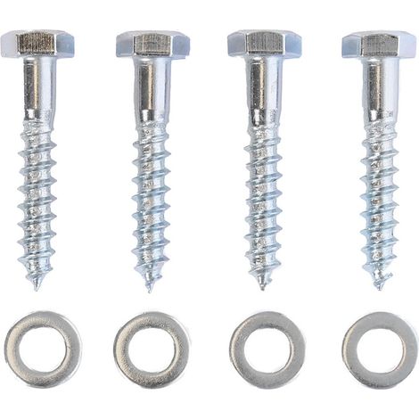 Montageset M6 - 4x Houtdraadbout - 4x Sluitring