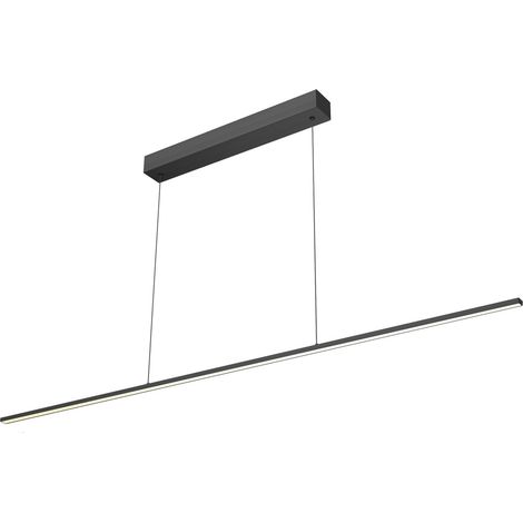 Hängeleuchte Xiro L 900mm LED Pendelleuchte 3000 K warmweiß Aluminium schwarz (1/5)