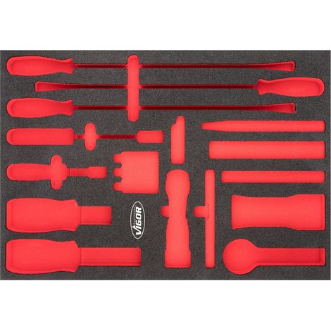 VIGOR Weichschaumeinlage, leer, V6818-L, (LxBxH) 563 x 393 x 35 mm (1/2)