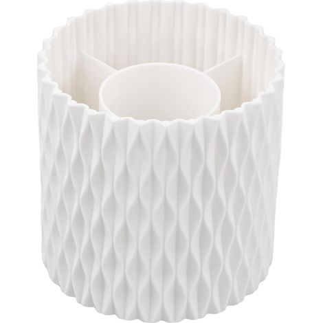 Porte-stylos Rotatif à 360 Degrés et Organiseur de Pinceaux de Maquillage avec 5 Compartiments - Élégant Support de Bureau et Rangement Cosmétique pour Coiffeuse, Salle de Bains (1/5)