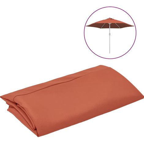 Tela de repuesto para sombrilla terracota 300 cm vidaXL