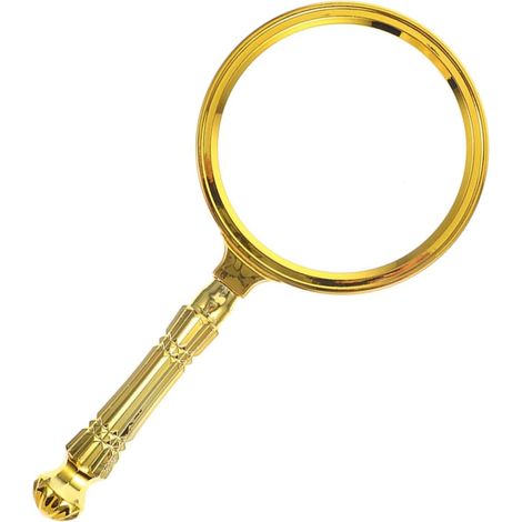 Lentes de aumento, lupas, lentes de viaje, lentes miniatura de gran aumento, vidrio dorado