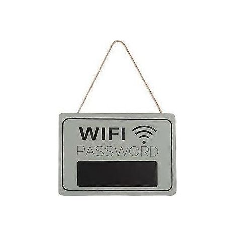 Panneau mural réutilisable style tableau noir pour mot de passe Wi-Fi, style rétro, avec aimant résistant, idéal pour bars, restaurants et cafés. Installation facile pour des mises à jour rapides. (1/4)