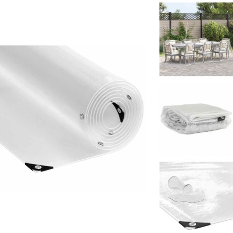Bâche transparente avec œillets 2x4 m PVC - Bâche Transparente - Bâches Transparentes - Bâche Claire - Bâche Transparente Robuste (1/5)
